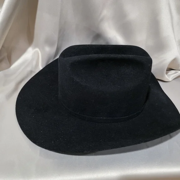 Men's Black Cowboy Hat - Picture 2 of 4